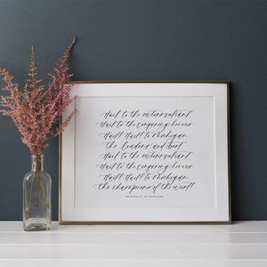 University of Michigan Fight Song Print